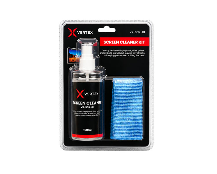 Cleaner Kit: Vertex VX-SCK-01 2-in-1 Screen Cleaner Kit For LCD/LED Displays 150ml